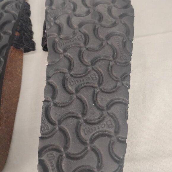 ❤️Lot 2 BIRKENSTOCK + FANTASY + Black Woven Fussbett Slip On Sandals 36 6.5 - Picture 11 of 11